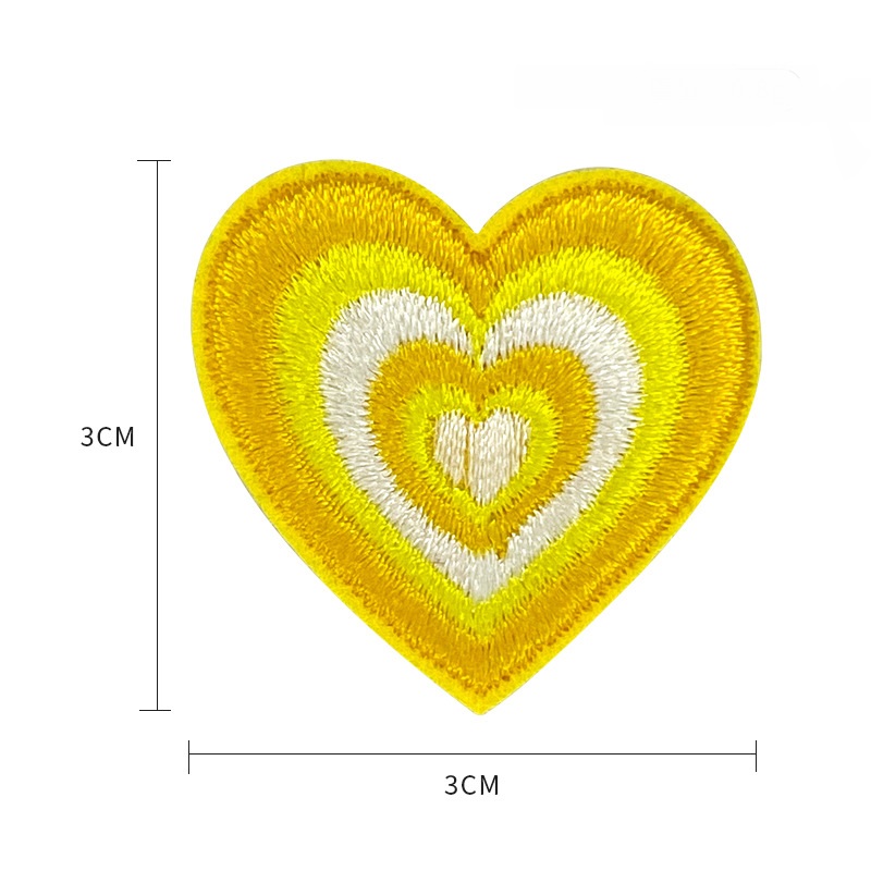 heart patches embroidery