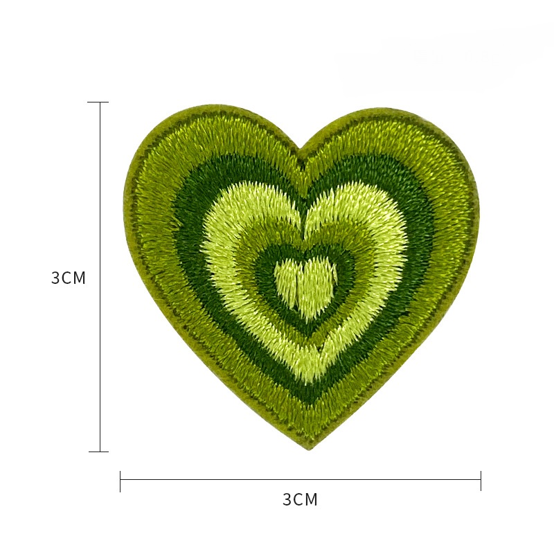 heart patches embroidery