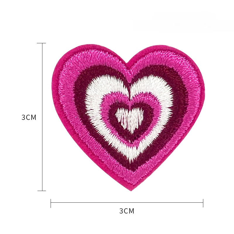 heart patches embroidery
