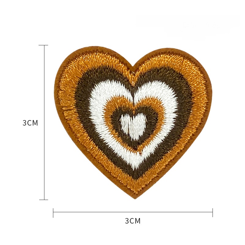 heart patches embroidery