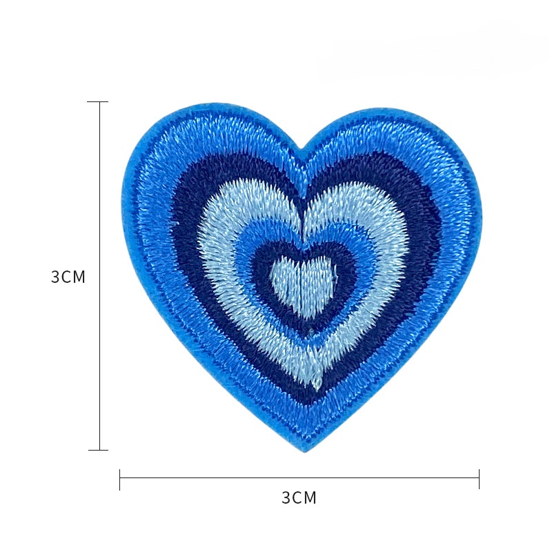 heart patches embroidery