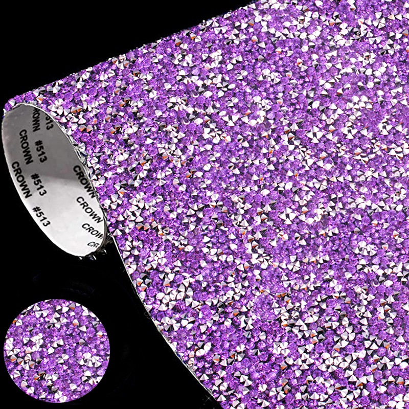 Fashion Self-adhesive/Hot Fix Resin Rhinestone Sheet For Garment