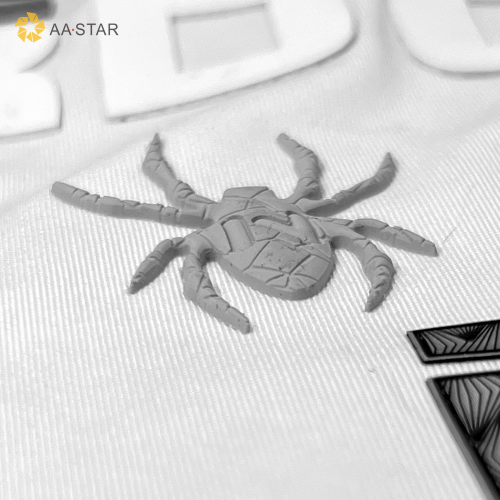 Wholesale spider 3d raised silicone heat transfer sticker patches for clothing