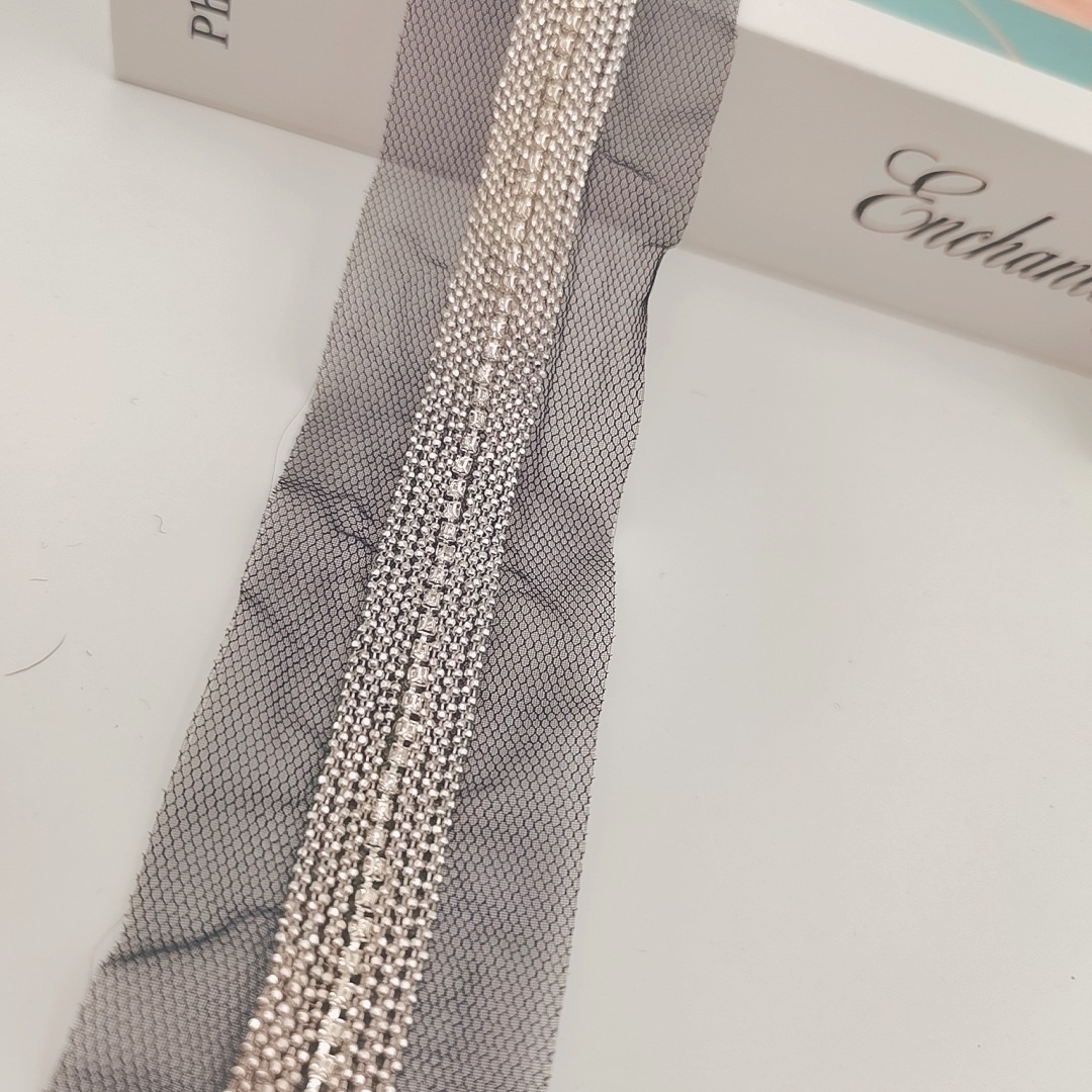 bling rhinestone trim chain
