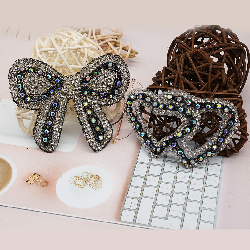 rhinestone bowtie patch