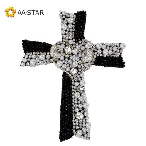 patch rhinestone big cross for t shirt