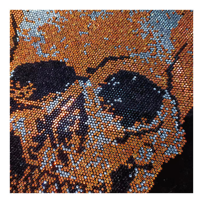 rhinestone motif design custom