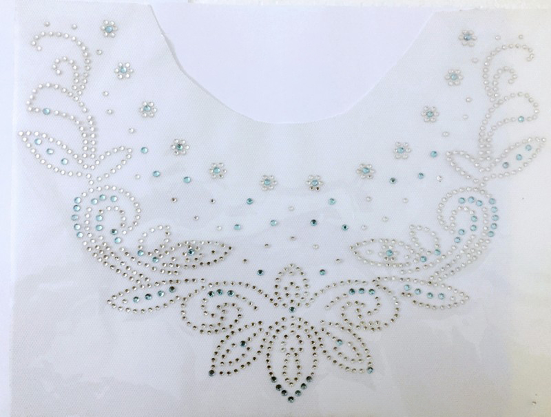 rhinestone flower heat transfer