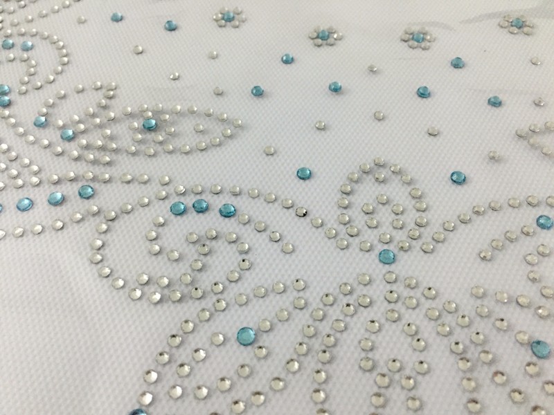 rhinestone flower heat transfer
