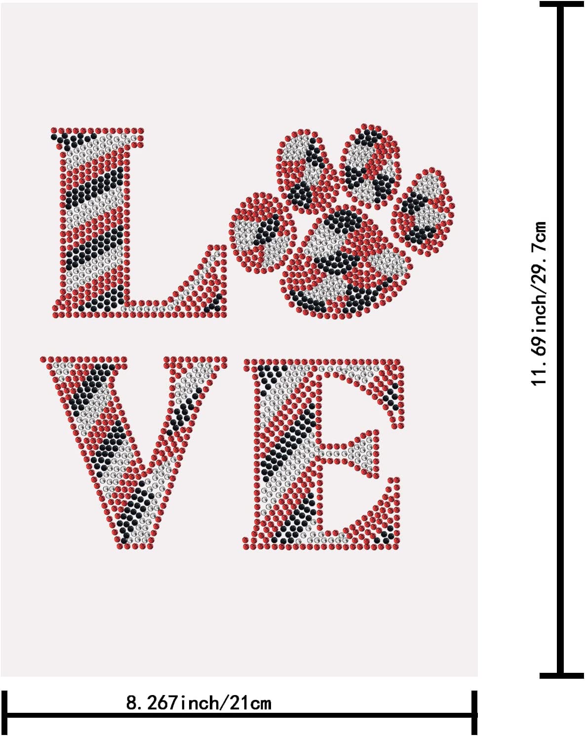 iron transfer designs rhinestones paw