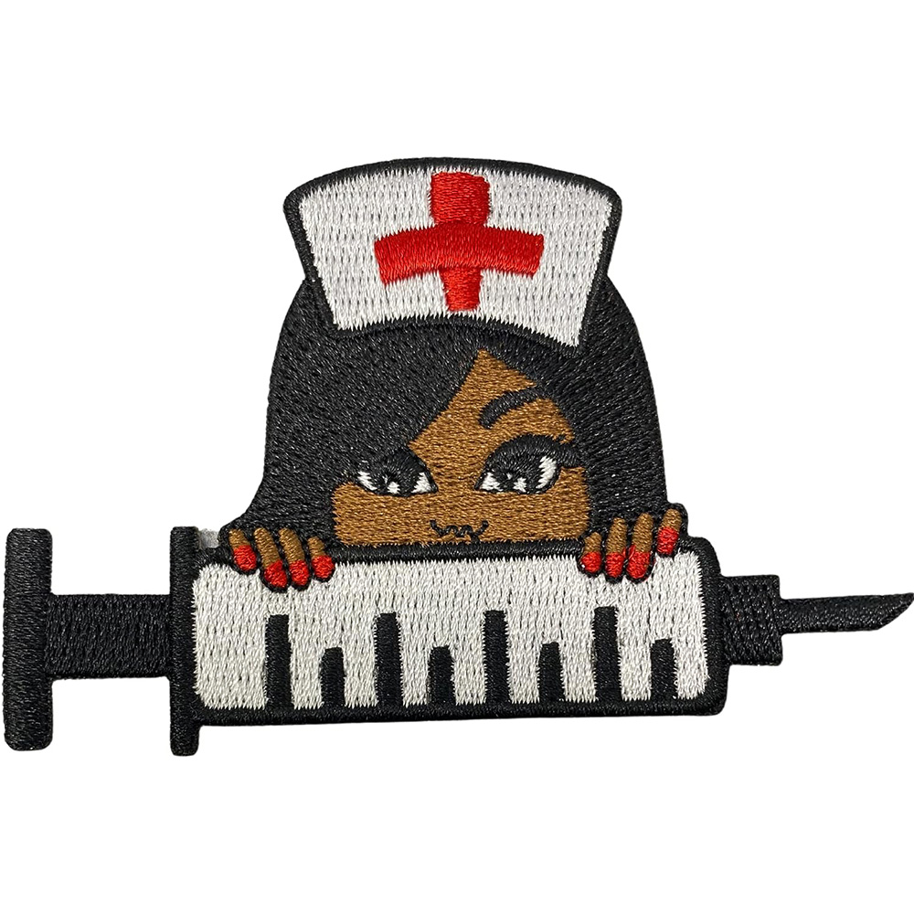 iron on embroidery nurse patches