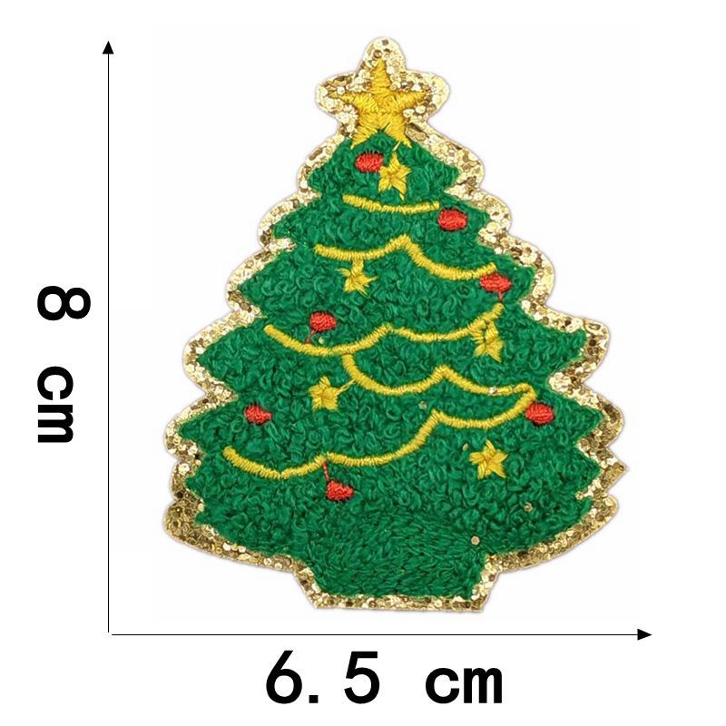 christmas chenille patches