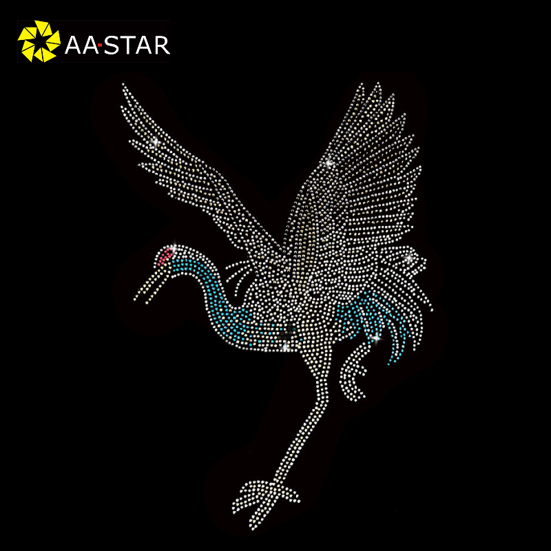 Bling crane heat transfer rhinestone crystallized iron transfer sheets Bling crane heat transfer rhinestone crystallized iron transfer sheets