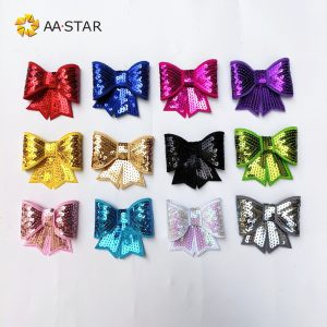 bow sequin patches