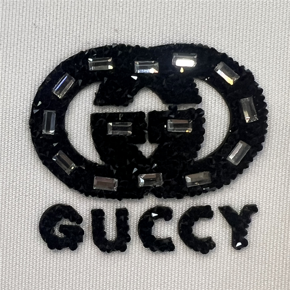 Custom Rhinestone Patches Custom iron on hotfix rhinestone patch for clothes