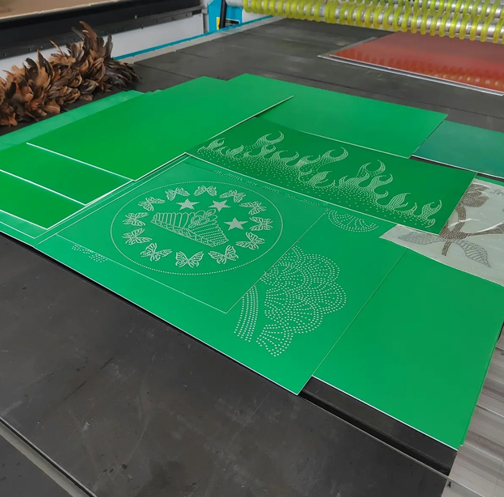 rhinestone pvc template sheets